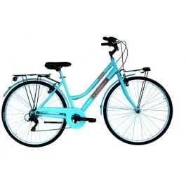 Bici 28 Trekking Sorrento 6 velocità donna azzurra
