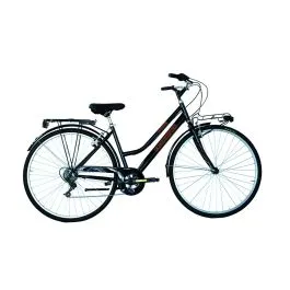 Bici 28 Trekking Sorrento 6 Velocità donna nera Coppi