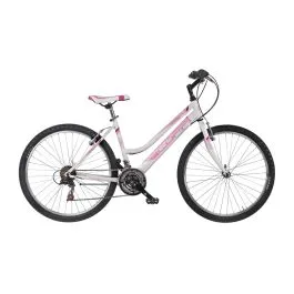 bici 26 mtb bianca e rosa 18 velocità coppi