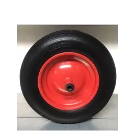 ruota completa 3 50 8 con cerchio rosso (gomma piena) carriola