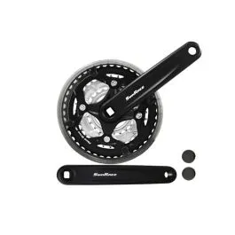 guarnitura bici mtb 42/34/24 nera 170mm