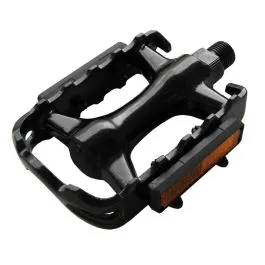 coppia pedali bici mtb alluminio nero