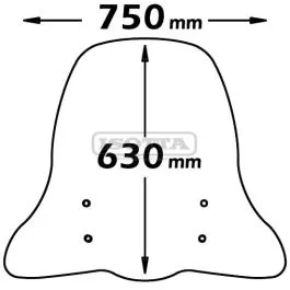 Parabrezza Piaggio Beverly 125 200 2002-2004 attacchi inclusi ISOTTA CLS330