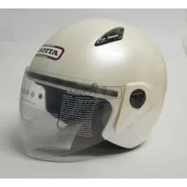 Casco jet Isotta new city con visiera bianco perla