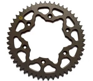 Corona 52 Denti Sitta in Ergal in ossido duro, passo 520, Honda vari modelli Cross/enduro tra cui CRF 250 04-18 - CRF/CRE 450 02-17 - Beta 430 RR/RS codice 101N52-OD (Vedi descrizione)