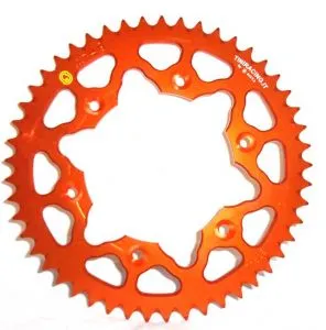 Corona 39 Denti Sitta in Ergal, passo 520, per Husaberg e KTM vari modelli (vedi descrizione), codice 101T39-ORANGE