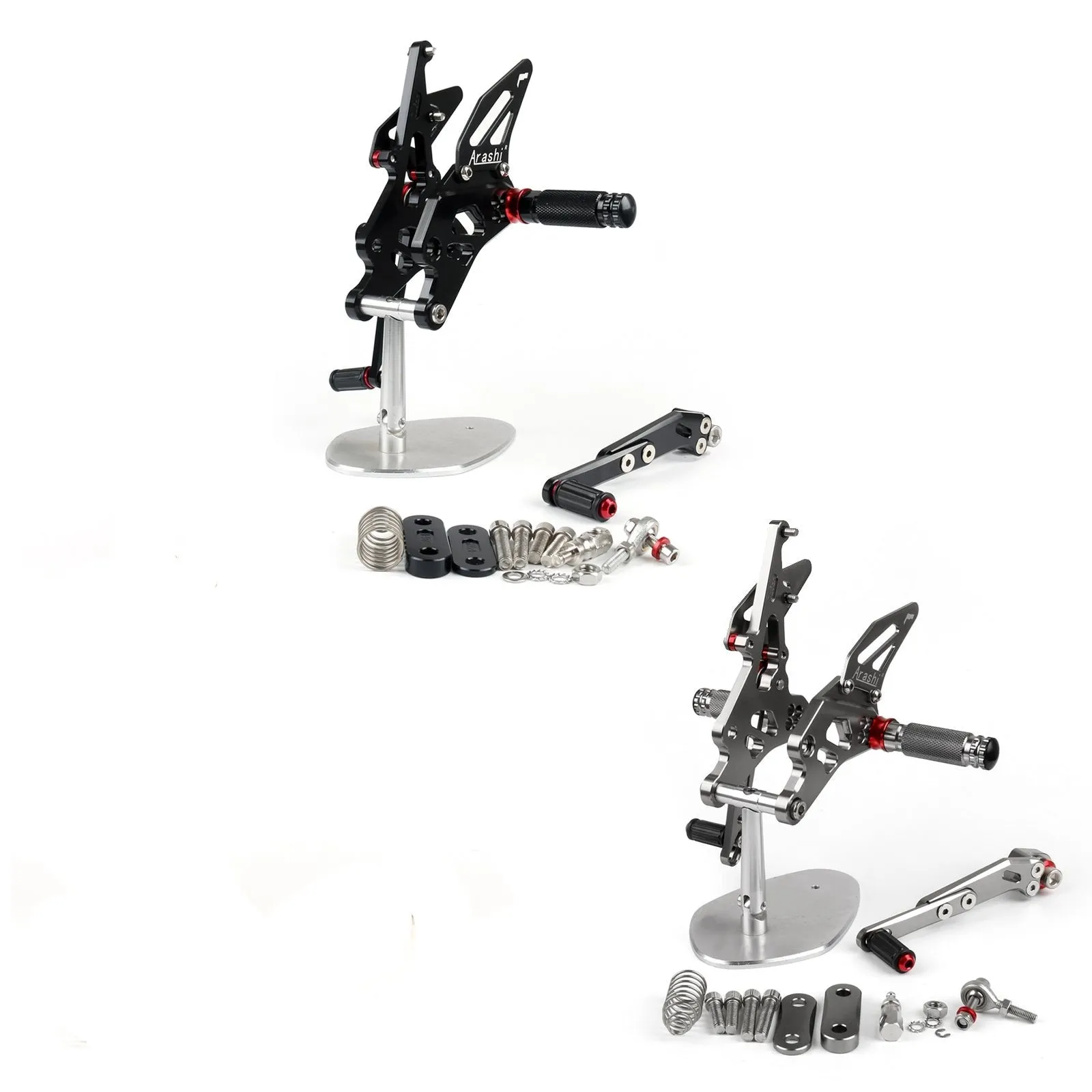 Ensemble arrière de repose-pieds réglable CNC pour Suzuki GSXR1000 2009-2016 Blac générique