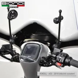 Kit di attacchi parabrezza Biondi per Askoll XKP eS1-eS2-eS3 NIU N SYM Crox