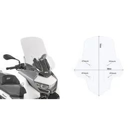 Parabrezza senza attacchi specifico BMW C 400 GT 2019-2023 GIVI D5132DT