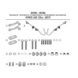 Attacchi parabrezza KYMCO Like 50-125-150 (17 - 23) GIVI A6109A