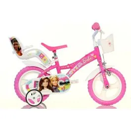 Bici 12 pollici per bambina Barbie cestino porta bambola rotelle stabilizzatrici