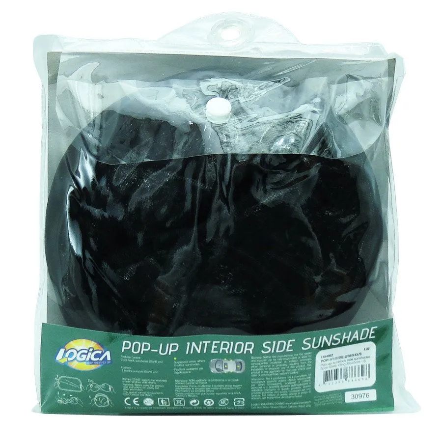 TENDINE PARASOLE LATERIALI STATICHE POP-UP NERO 35X45CM ESTATE VIAGGIO LOGICA