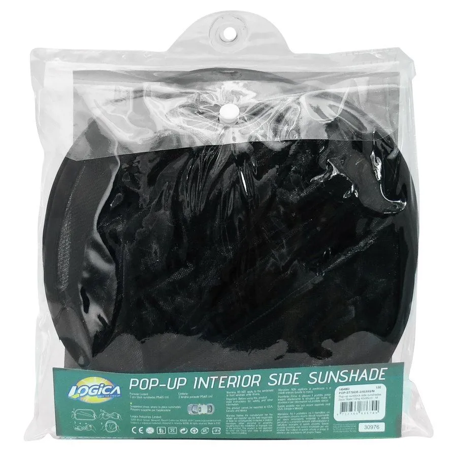 TENDINE PARASOLE LATERIALI STATICHE POP-UP NERO 45X65CM ESTATE VIAGGIO LOGICA