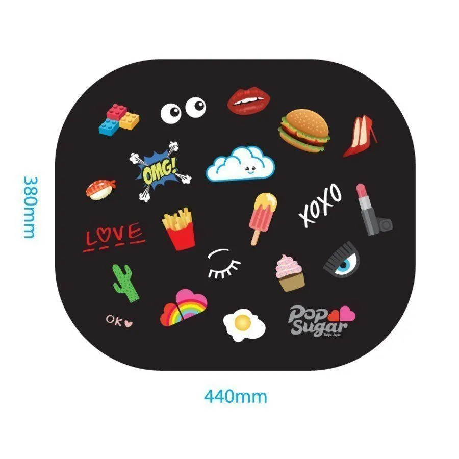 Tendina pop-up +vent 65x38cm 2pz HARAJU - Tendina laterale con ventosa Haraju -