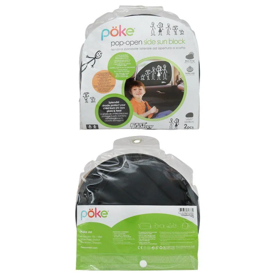 Tendina pop-up +vent 65x38cm 2pz FFAMILY - Tendina laterale con ventosa FastFami