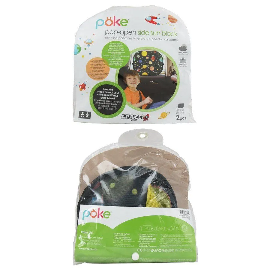 Tendina pop-up +vent 38x44cm 2pz SPACE - Tendina laterale con ventosa Space - Mu