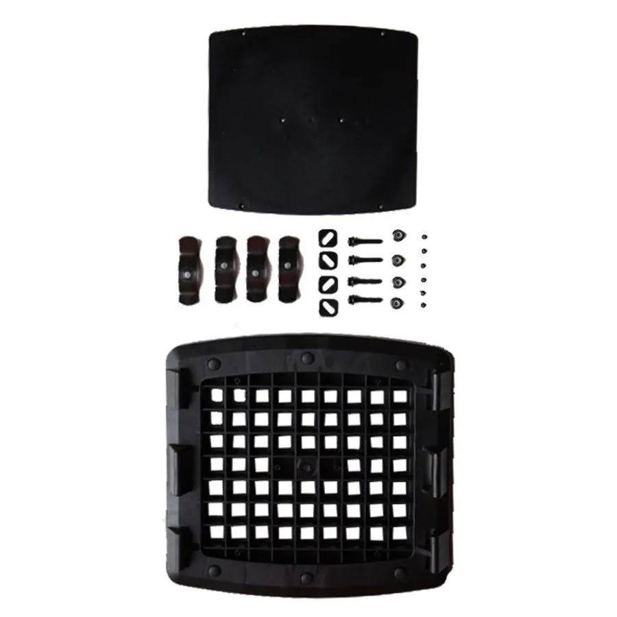 Trasportino PET Nero inserti grigio - Trasportino POW - Nero/grigio 42x42x37cm