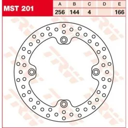 TRW MST201 BRAKE ROTOR ROUND FIXED 256 FRONT