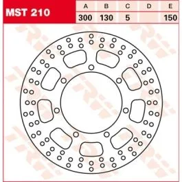 TRW MST210 BRAKE ROTOR ROUND FIXED 320 FRONT