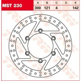 TRW MST230 BRAKE ROTOR FIXED 300 ROUND FRONT