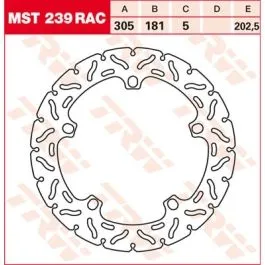 TRW MST239RAC BRAKE ROTOR FIXED 305 RAC-DESIGN