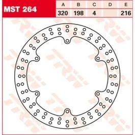 TRW MST264 BRAKE ROTOR FIXED 320 ROUND FRONT