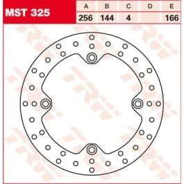 TRW MST325 BRAKE ROTOR FIXED 256 ROUND REAR