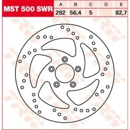 TRW MST500SWR BRAKE ROTOR NON-FLOATING SWING-DESIGN RIGHT