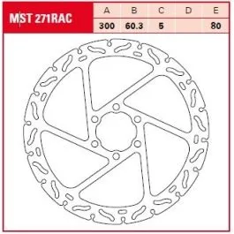 TRW MST271RAC BRAKE ROTOR NON-FLOATING RAC-DESIGN