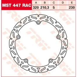 TRW MST447RAC BRAKE ROTOR NON-FLOATING RAC-DESIGN