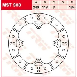 TRW MST300 BRAKE ROTOR FIXED ROUND