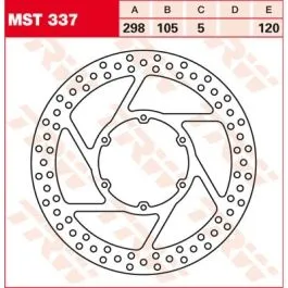 TRW MST337 BRAKE ROTOR FIXED ROUND