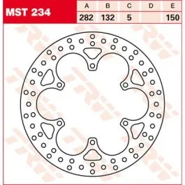 TRW MST234 BRAKE ROTOR FIXED ROUND