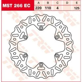 TRW MST266EC BRAKE ROTOR FIXED EC-CROSS-DESIGN WAVE