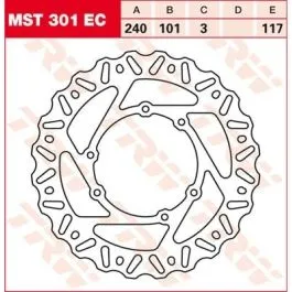 TRW MST301EC BRAKE ROTOR FIXED EC-CROSS-DESIGN WAVE