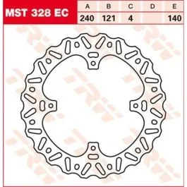 TRW MST328EC BRAKE ROTOR FIXED EC-CROSS-DESIGN WAVE