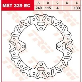 TRW MST339EC BRAKE ROTOR FIXED EC-CROSS-DESIGN WAVE