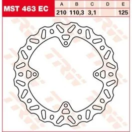 TRW MST463EC BRAKE ROTOR FIXED EC-CROSS-DESIGN WAVE