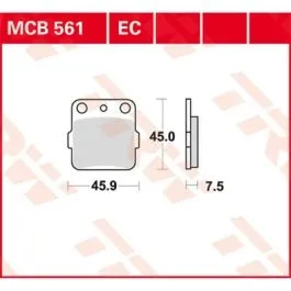 TRW MCB561 BRAKE PAD ALLROUND ORGANIC