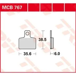 TRW MCB767 BRAKE PAD ALLROUND ORGANIC