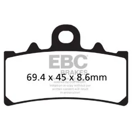 EBC FA606 BRAKE PAD FA SERIES ORGANIC