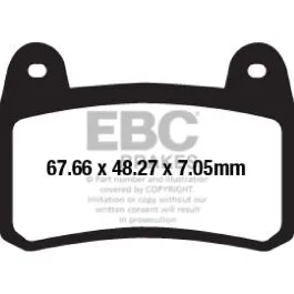 EBC FA658 BRAKE PAD ORGANIC STREET
