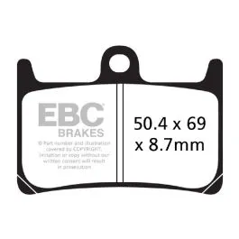 EBC FA380HH BRAKE PAD FA-HH SERIES SINTERED METAL