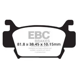 EBC FA410R BRAKE PAD FA-R SERIES SINTERED METAL