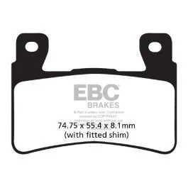 EBC EPFA265HH BRAKE PAD EPFA-HH SERIES SINTERED METAL