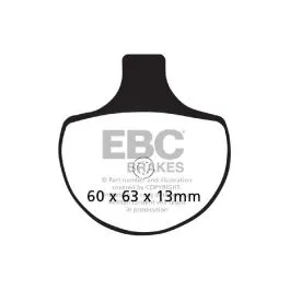 EBC EPFA094HH BRAKE PAD EPFA-HH SERIES SINTERED METAL