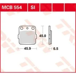 TRW MCB554SI BRAKE PAD SI SINTER