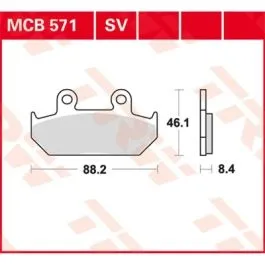 TRW MCB571SV BRAKE PAD SV SINTER PERFORMANCE