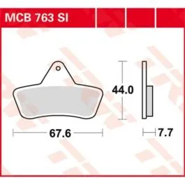 TRW MCB763SI BRAKE PAD SI SINTER OFFROAD