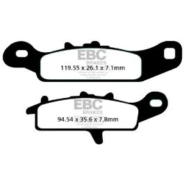 EBC FA342R BRAKE PAD FA-R SERIES SINTERED METAL